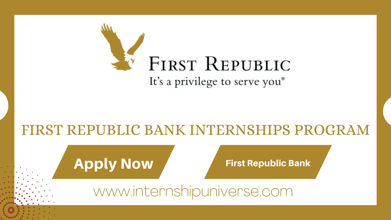 First Republic Bank Internship Program
