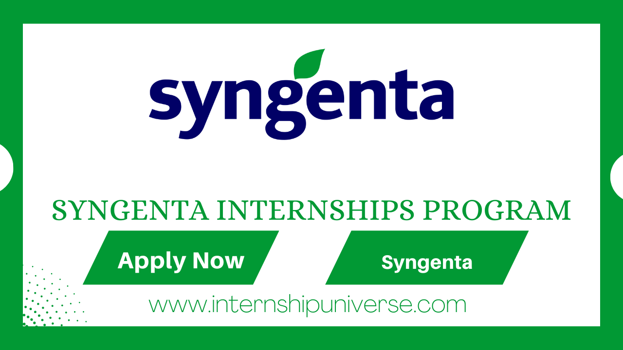 Syngenta Internships Program