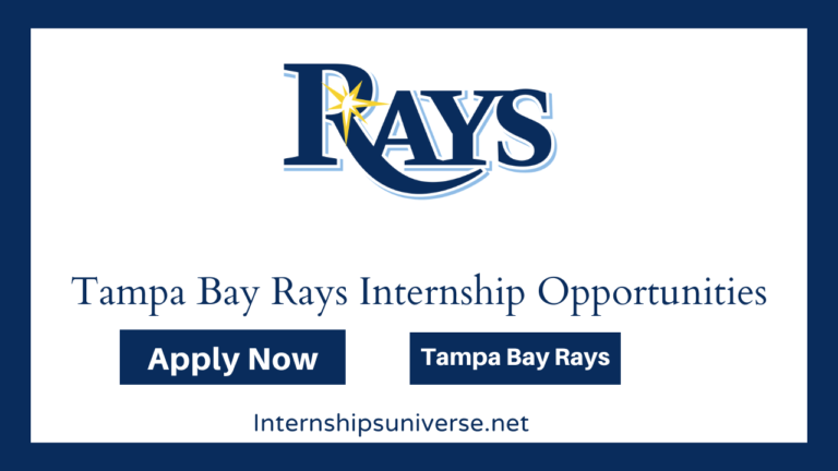 Tampa Bay Rays Internships Opportunities