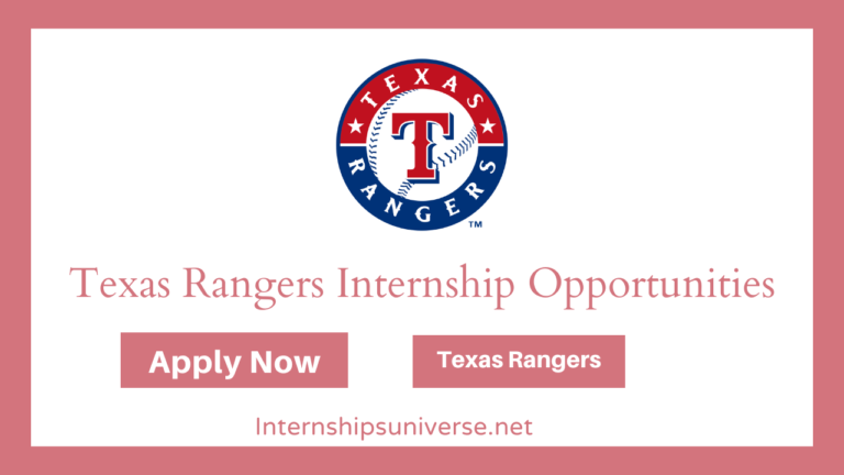 Texas Rangers Internships Opportunities